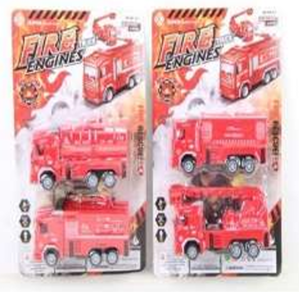 HWA1158412 Camiones de bomberos en blíster