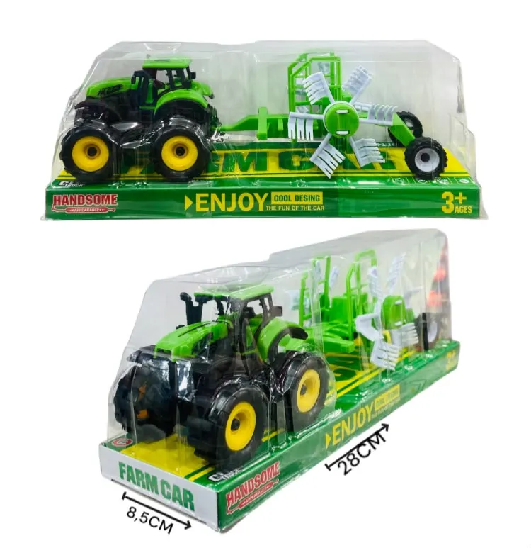 Tractor con molino de viento 25CM