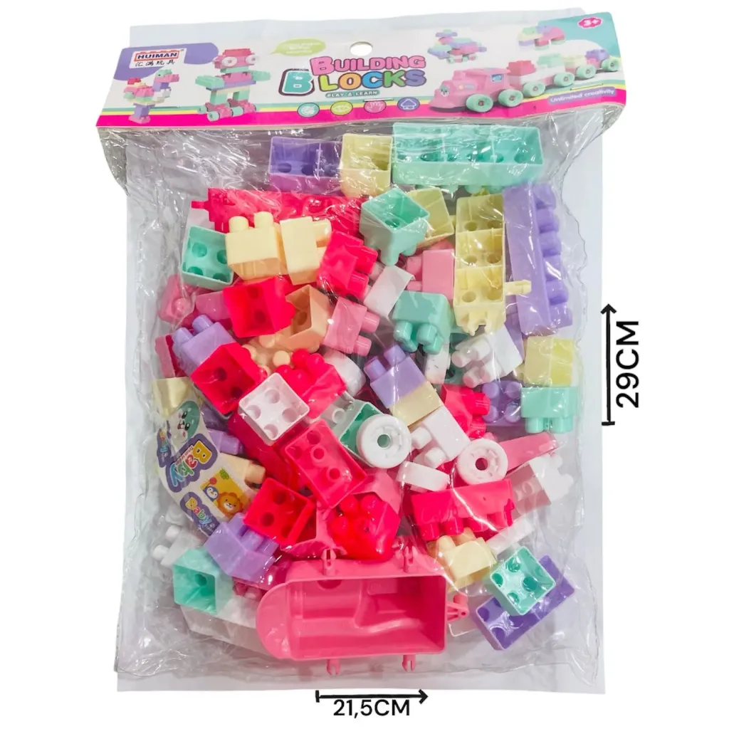 [624611] HW23105832 Bloques y ruedas chica 100PCS