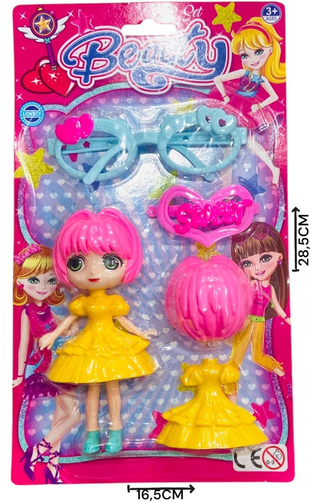 Muñequita con accesorios