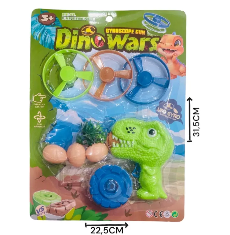 Lanzador de discos dinosaurio