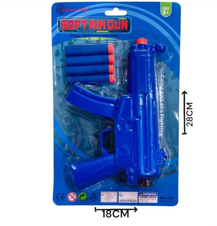 Pistola ametralladora lanza dardos