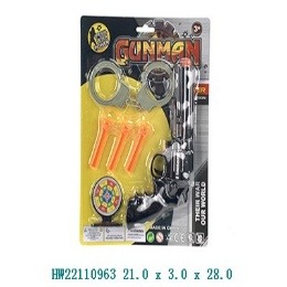 HW22110963 Revolver lanza dardos con accesorios