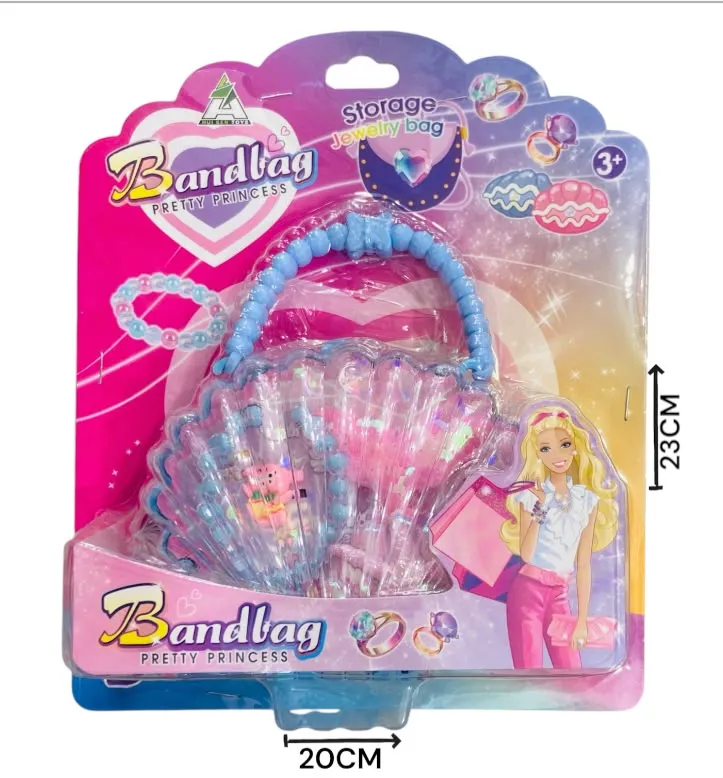 [625041] Bolso almeja con accesorios para niñas