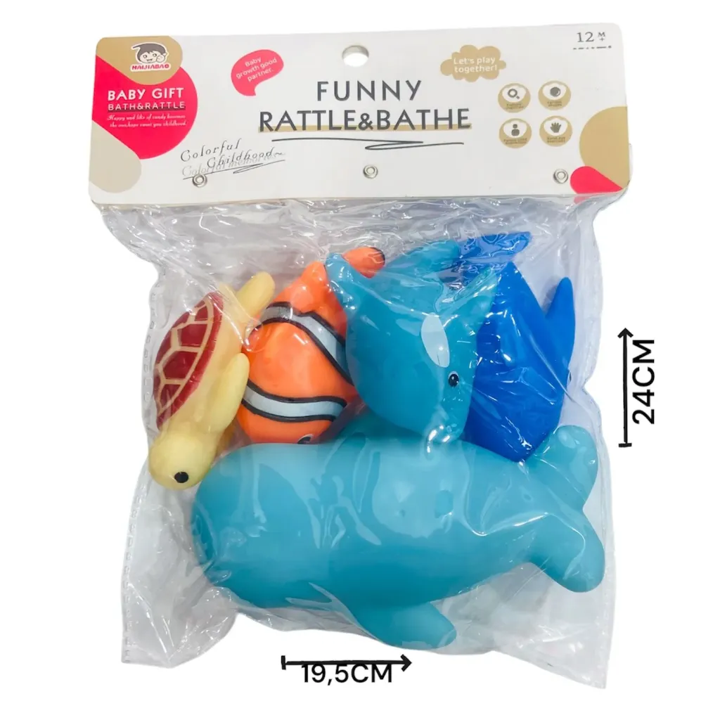[625175] Animales Chifle Para bañera x5