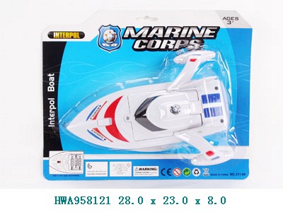 Barco eléctrico policía 22CM