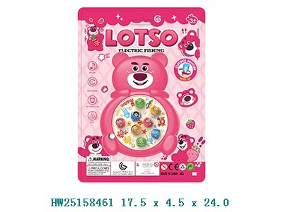 Juego de pesca oso rosa