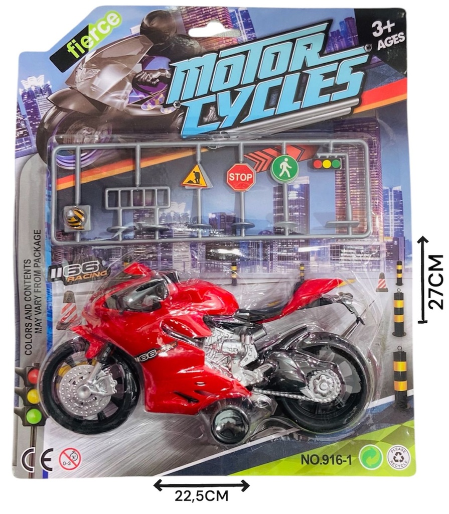 HW19066112 Moto En Blister Con Accesorios