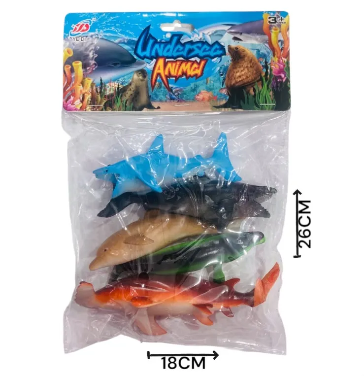 [625755] Animales marinos x5 - 17,5x4x25