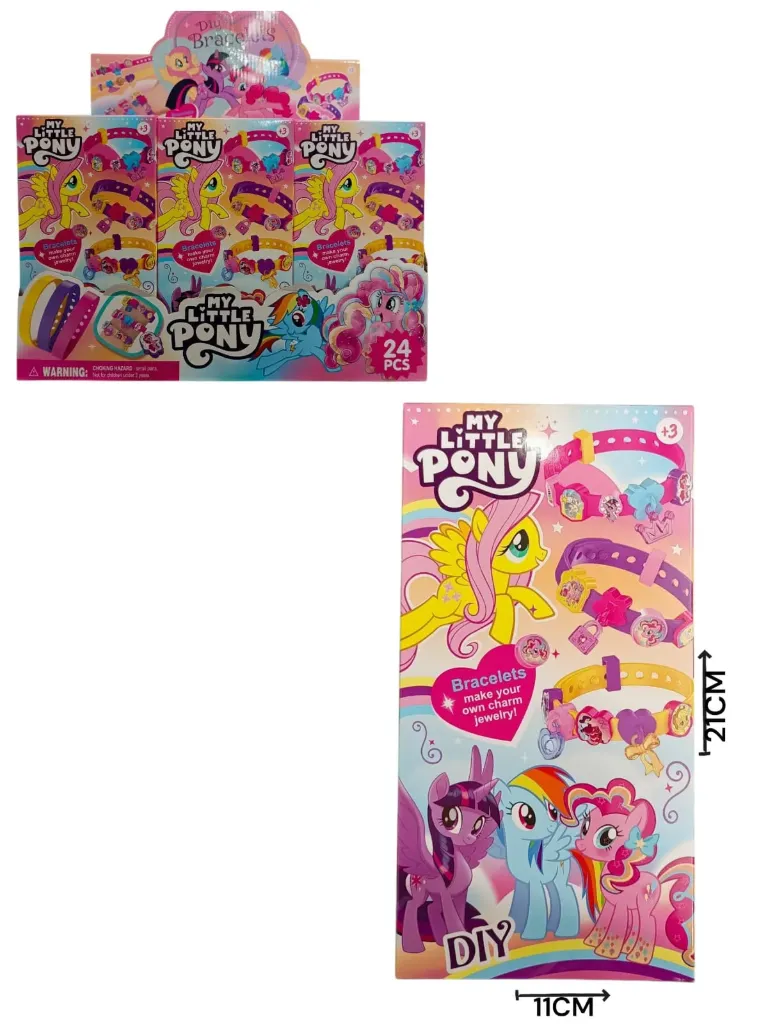 Arma pulseras con dijes Pony  32,8X20X21,6