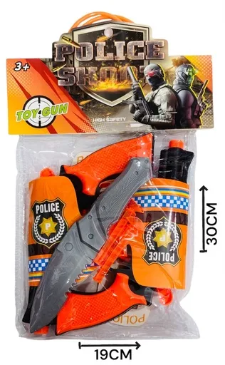 HW23191366 Set policia pistola lanza dardos x 2 - 19x28x5