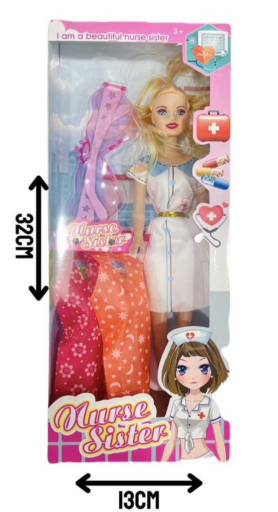 370190 Muñeca Doctora Caja