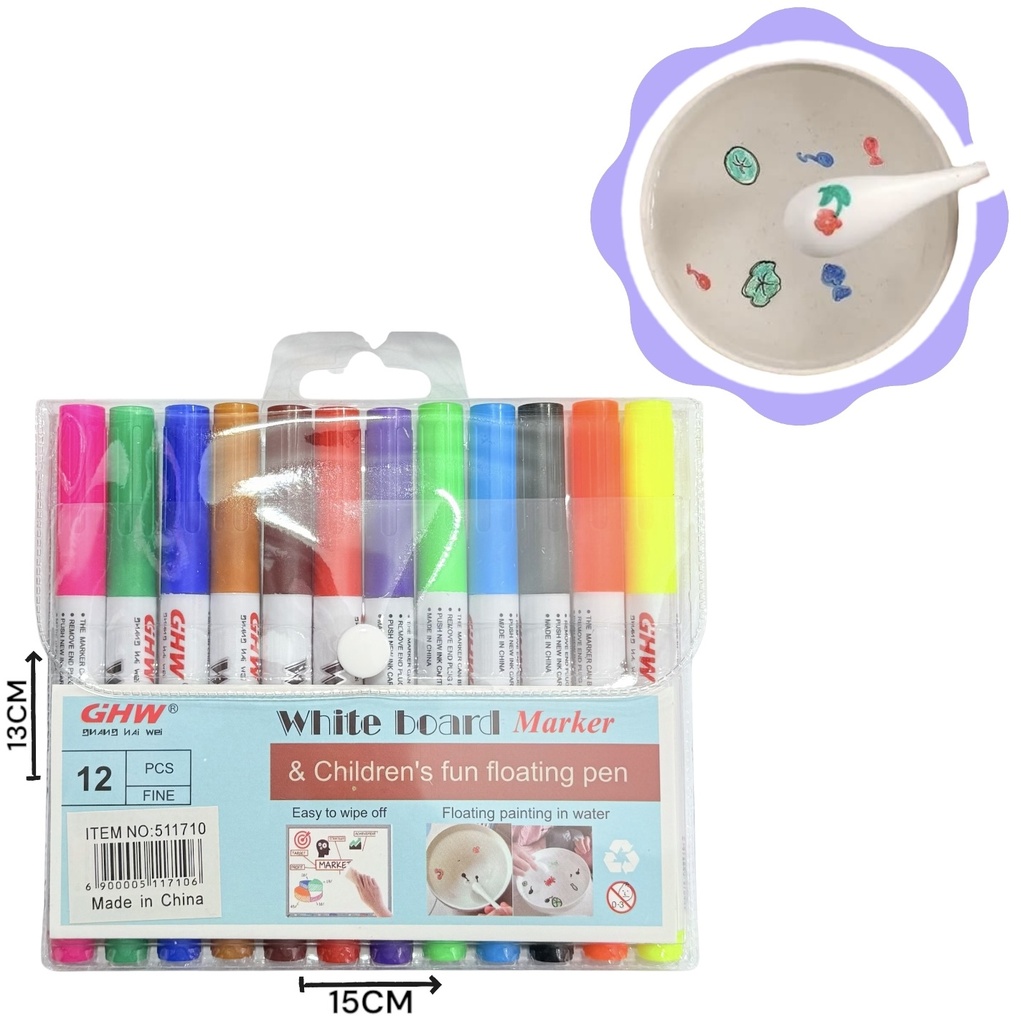 [511710] Marcadores para Dibujos Flotantes x12