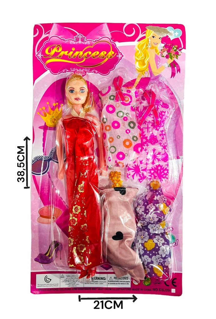 Muñeca C/Accesorios Blister Hw23029454