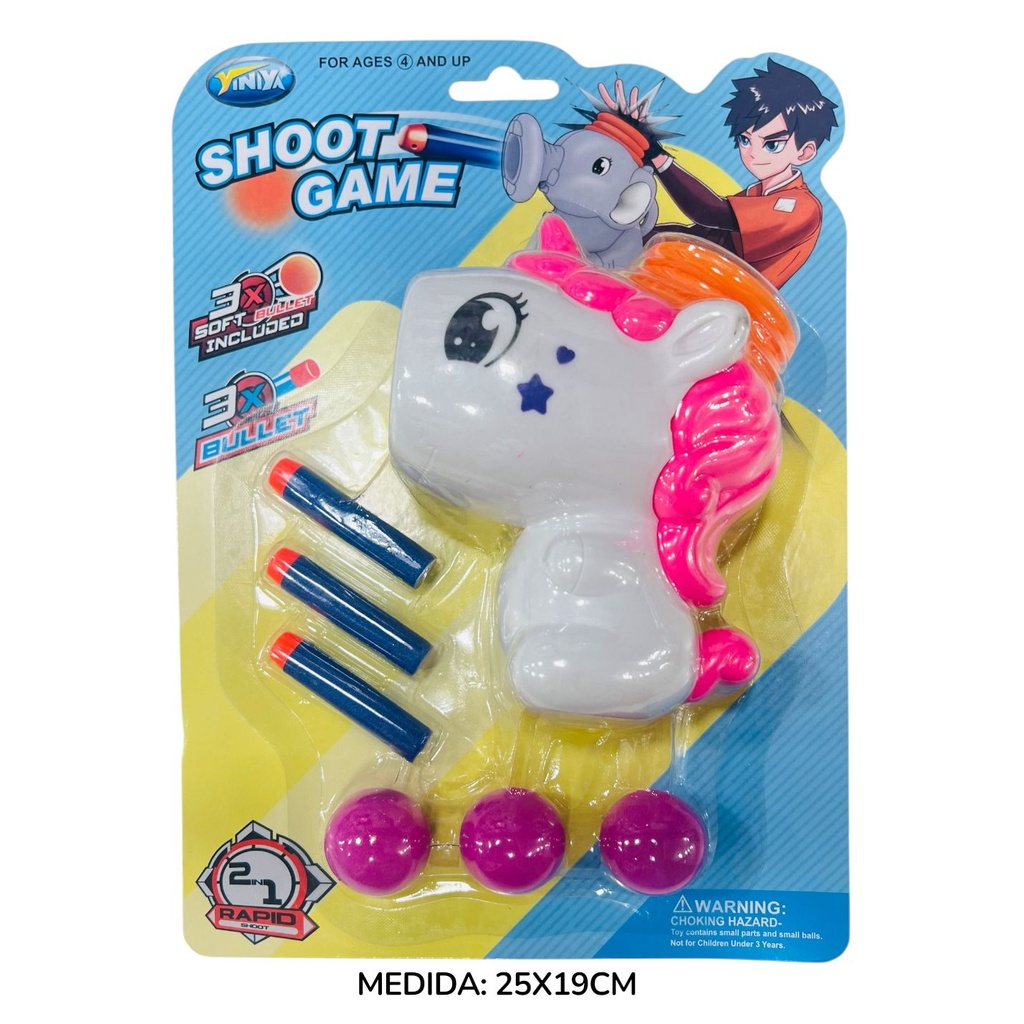 Pistola Lanza Dardos Unicornio