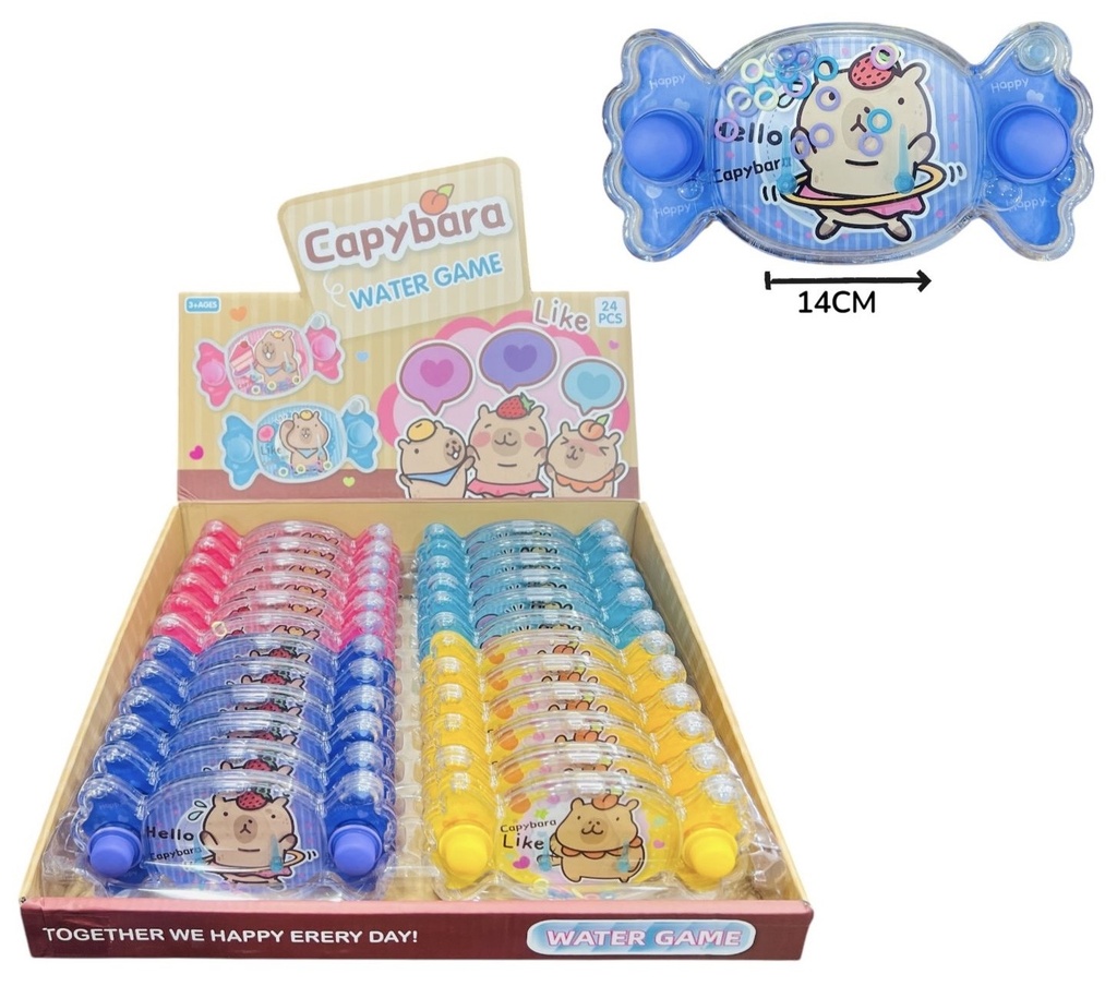 [512871] Juego De Agua Capibara Caramelo Displayx24
