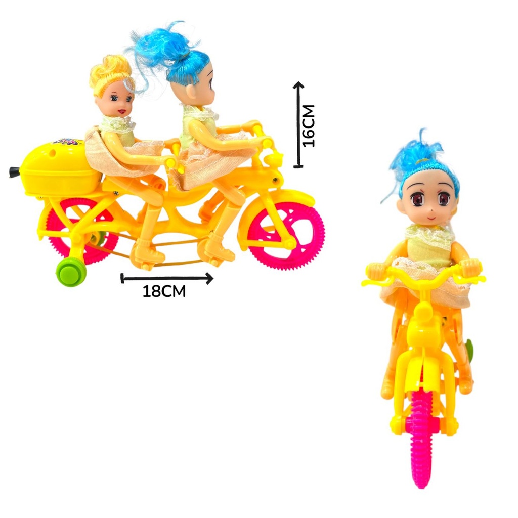 Muñeca x2 Con Bici
