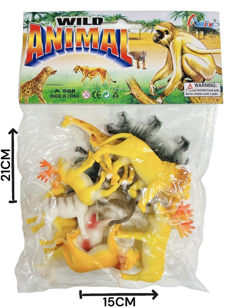 360311 Set Animales Selva Bolsa