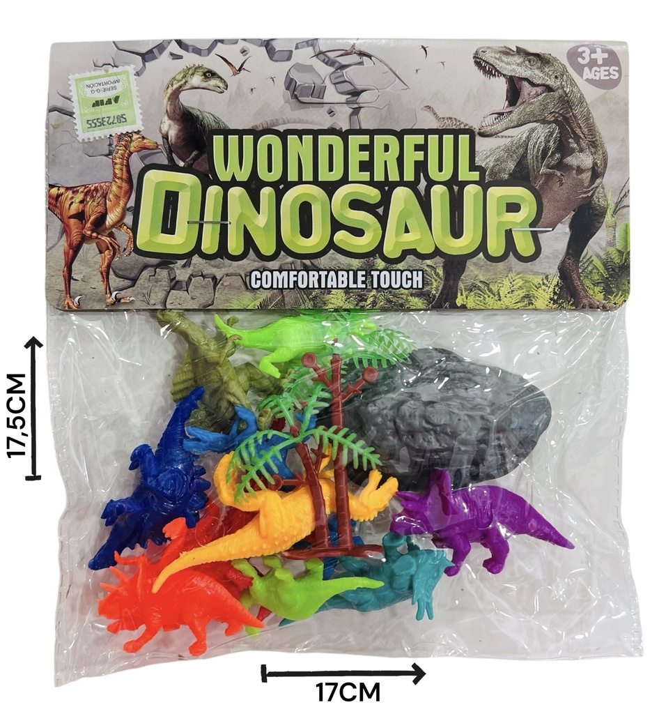 Set Dinosaurio En Bolsa Hw23032314