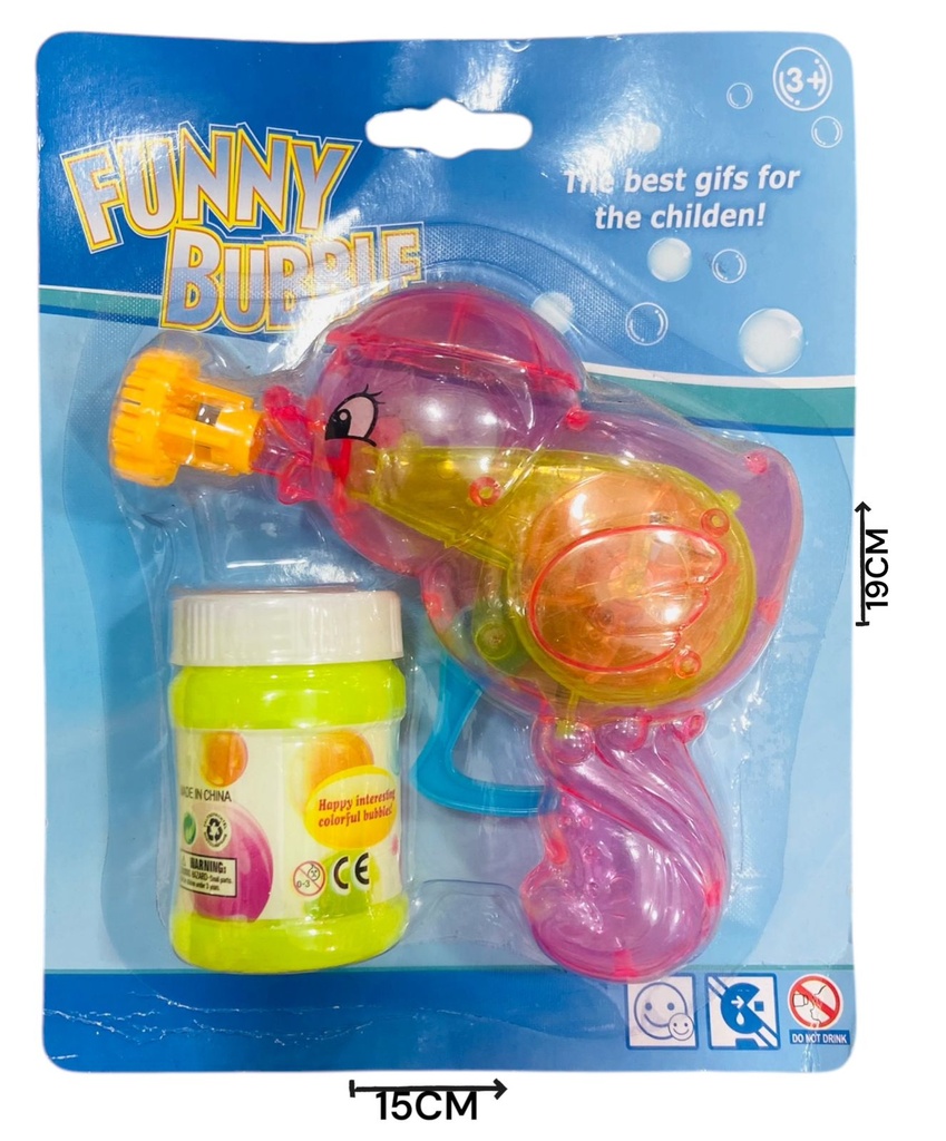 Burbujero A Friccion Con Luz Pato Blister