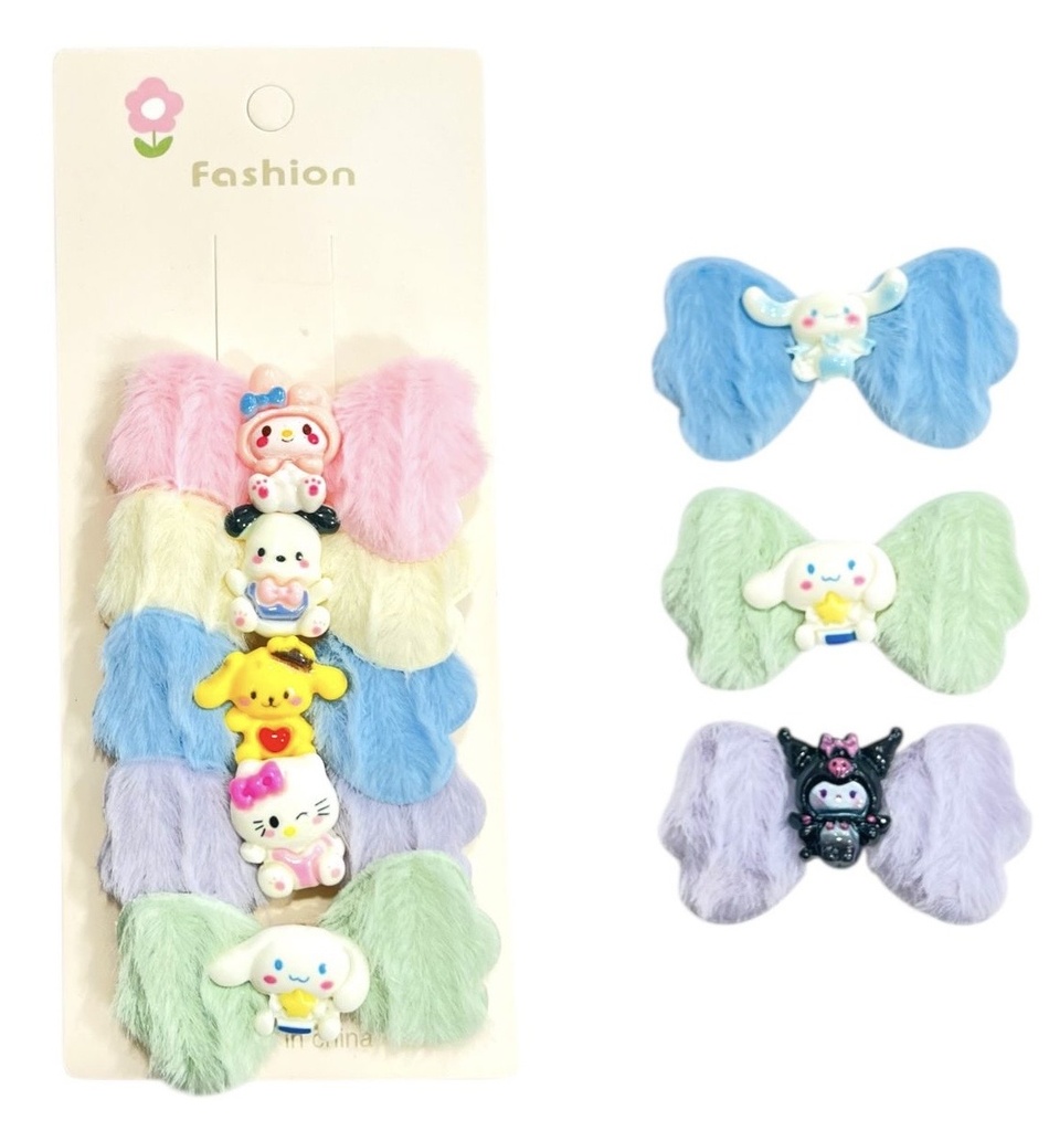 [512080] Hebilla De Pelo Peluche X5