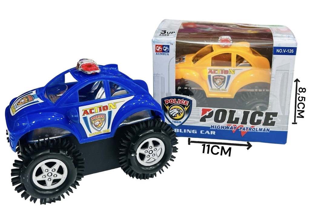 Auto Policia Loco A Pila Hwa686676