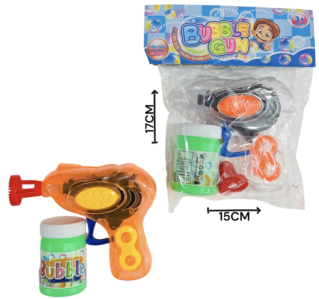 HW23030805 Burbujero Pistola A Friccion Bolsa