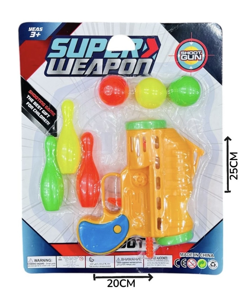 HW24002202 Pistola Lanza Bolas En Blister