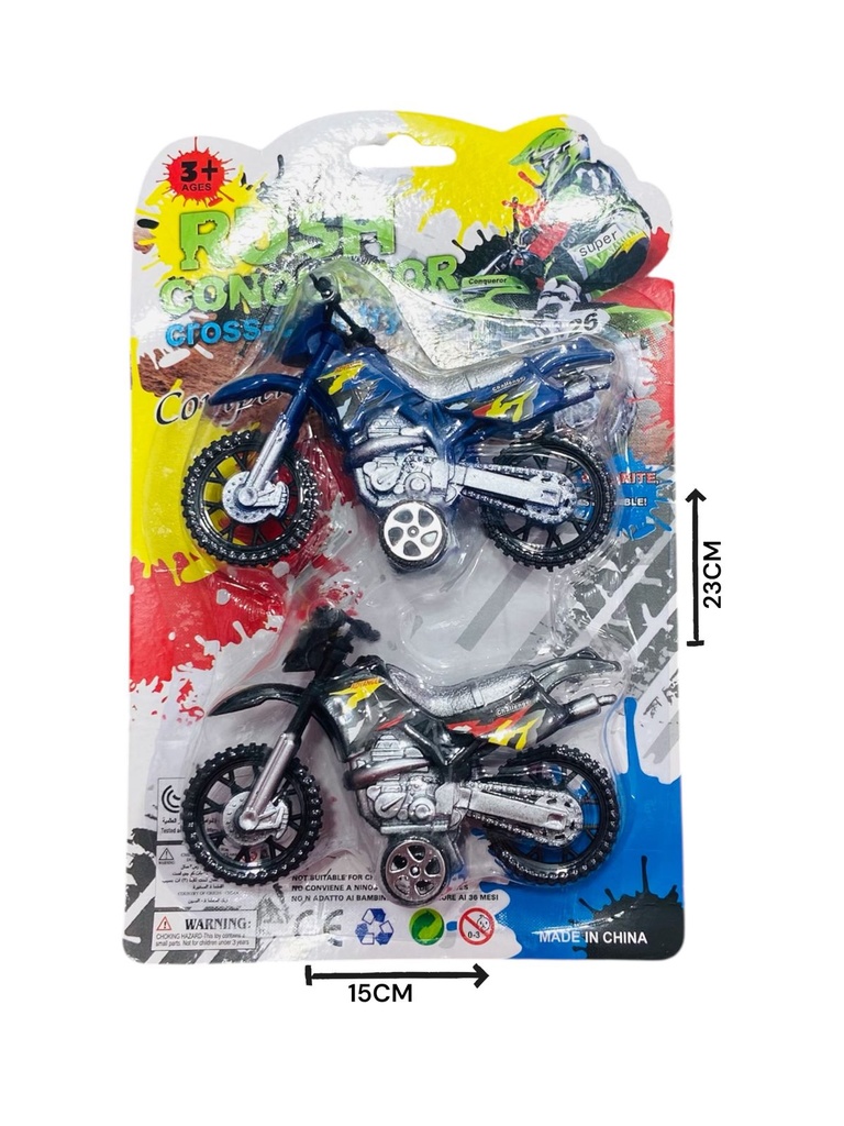 Moto Cross X 2 Para Dedos 12Cm
