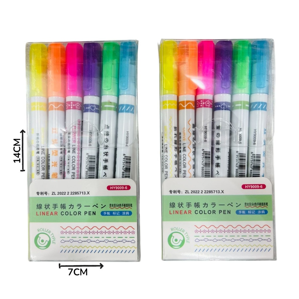 Fibra rodillo x 6 fluo