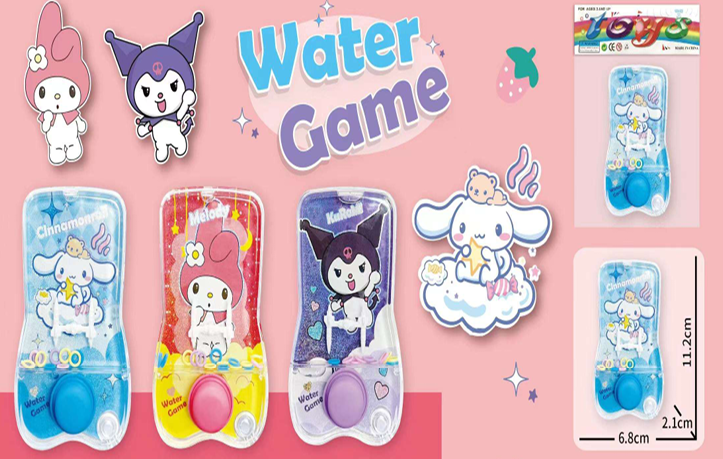 Juego De Agua Rectangular Kuromi Bolsa