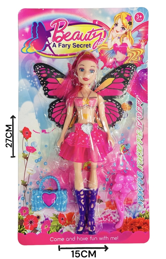 Muñeca Hada Con Accesorios Hwa1401347