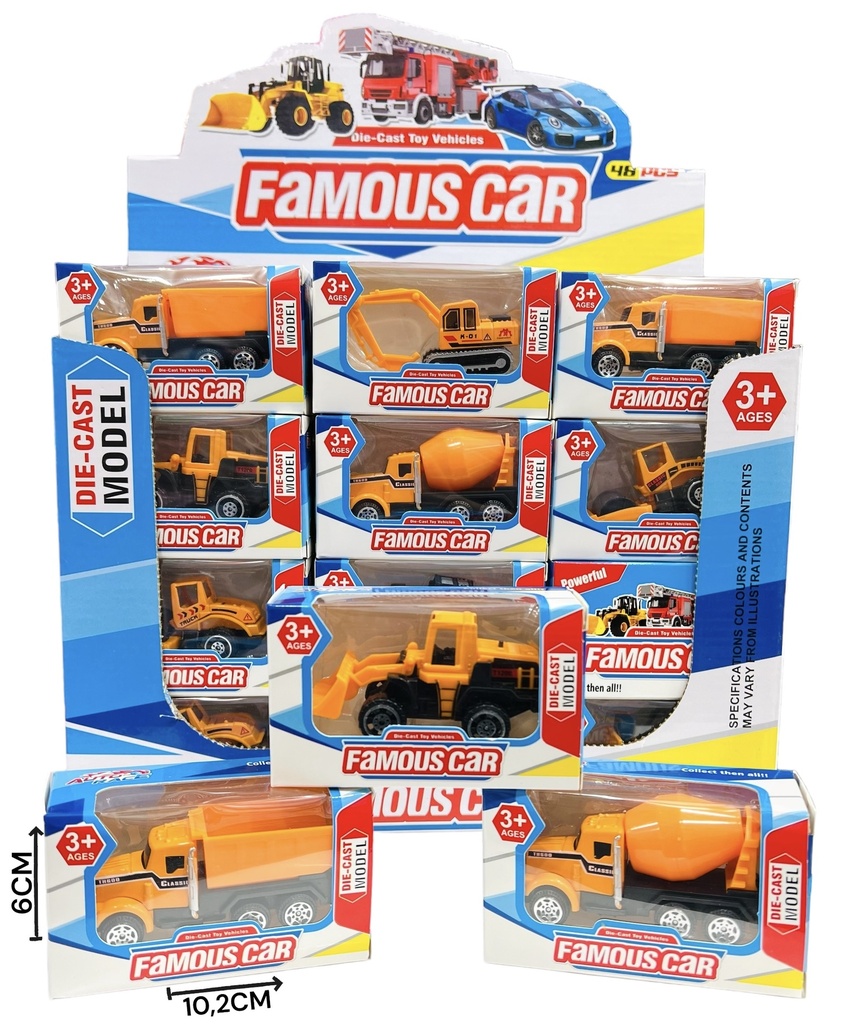 Camion Construccion Metal Displayx48 Hw23030825
