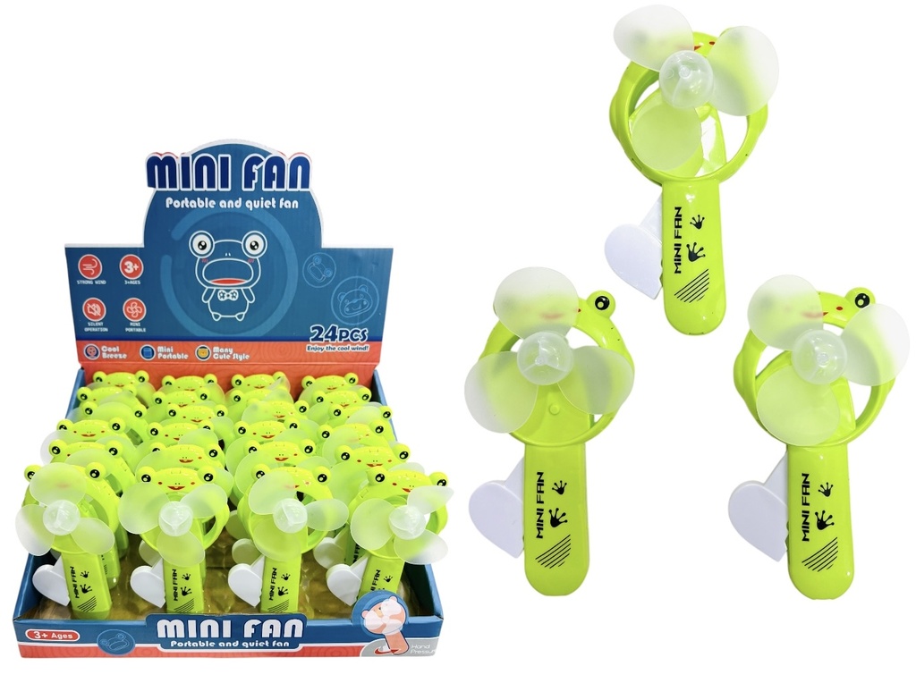 Mini Ventilador De Mano Rana Displayx24