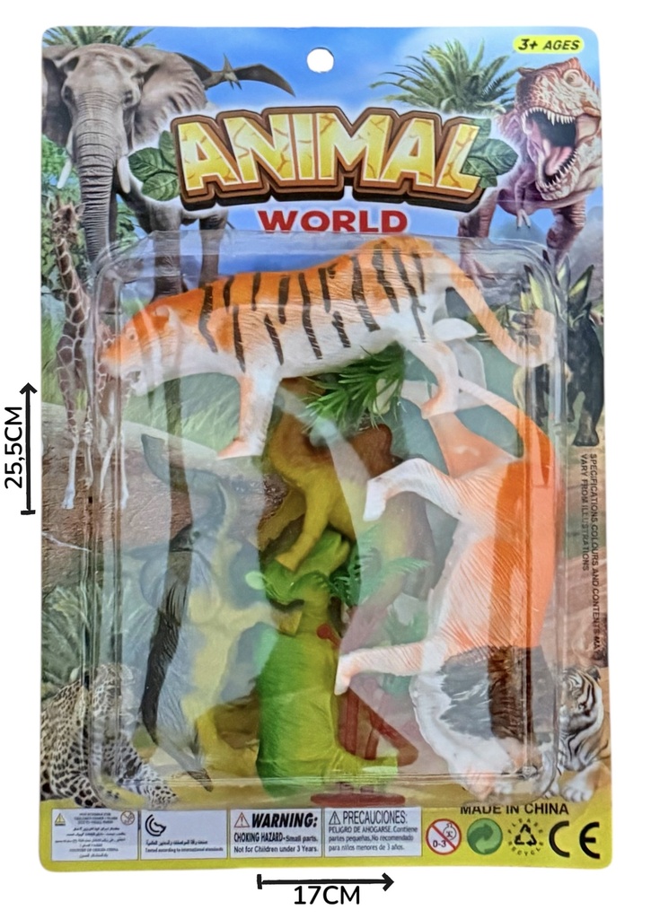 Set Animales Selva x5 En Blister