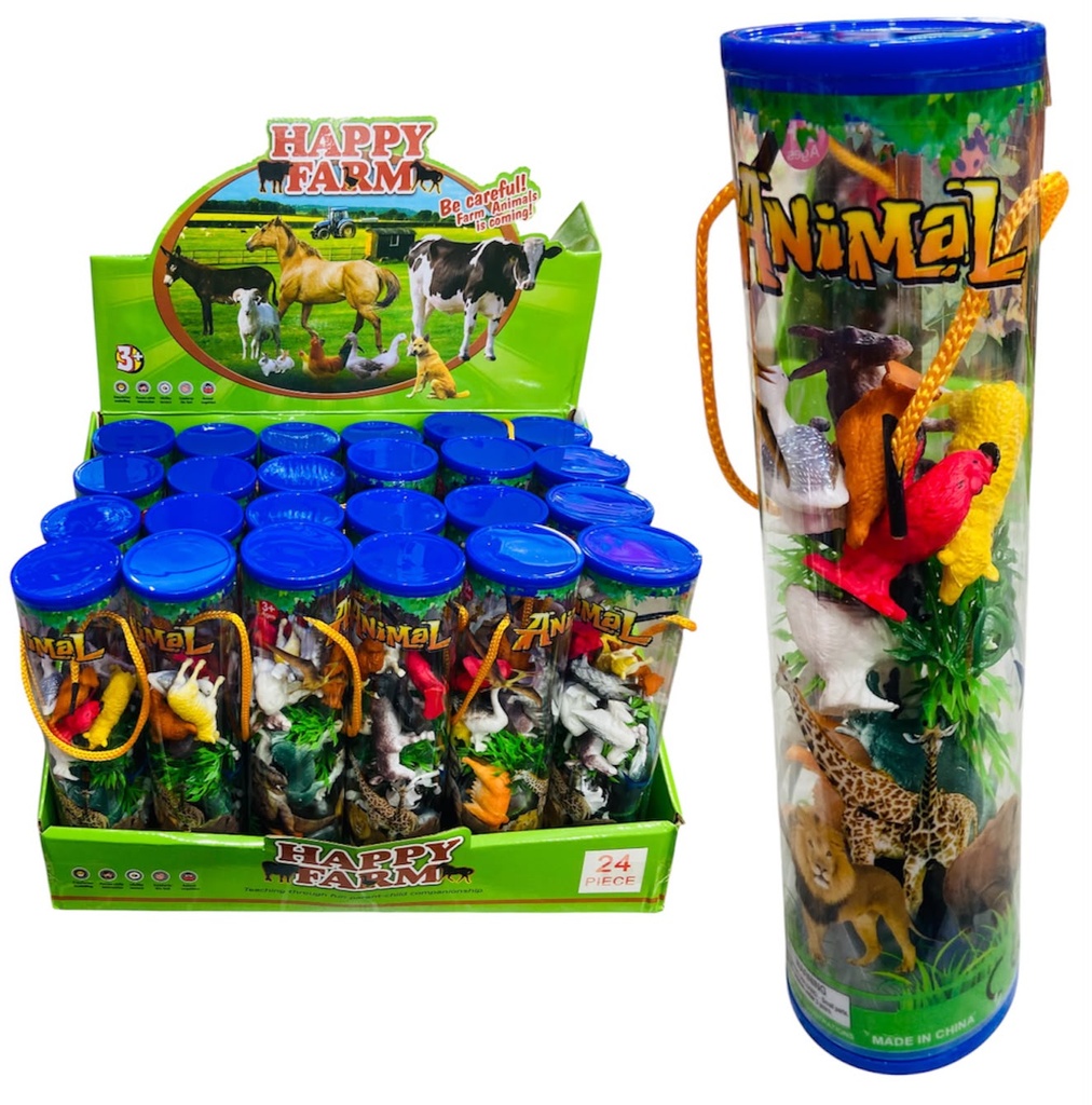 HW22125142 Tubo Con Animles De Granja X 24