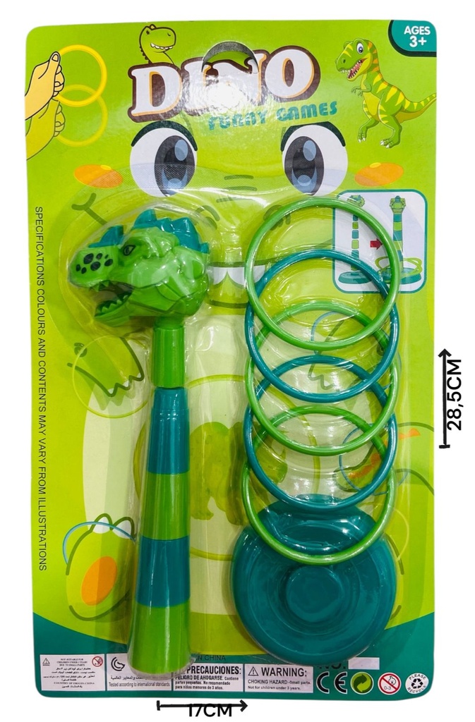 Juego De Encastre Aros Dinosaurio