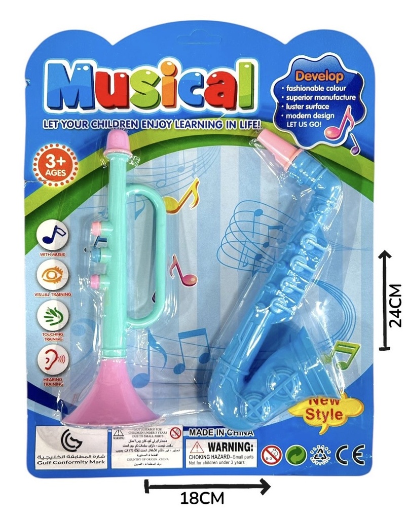 Set Musical Trompeta Y Saxofon