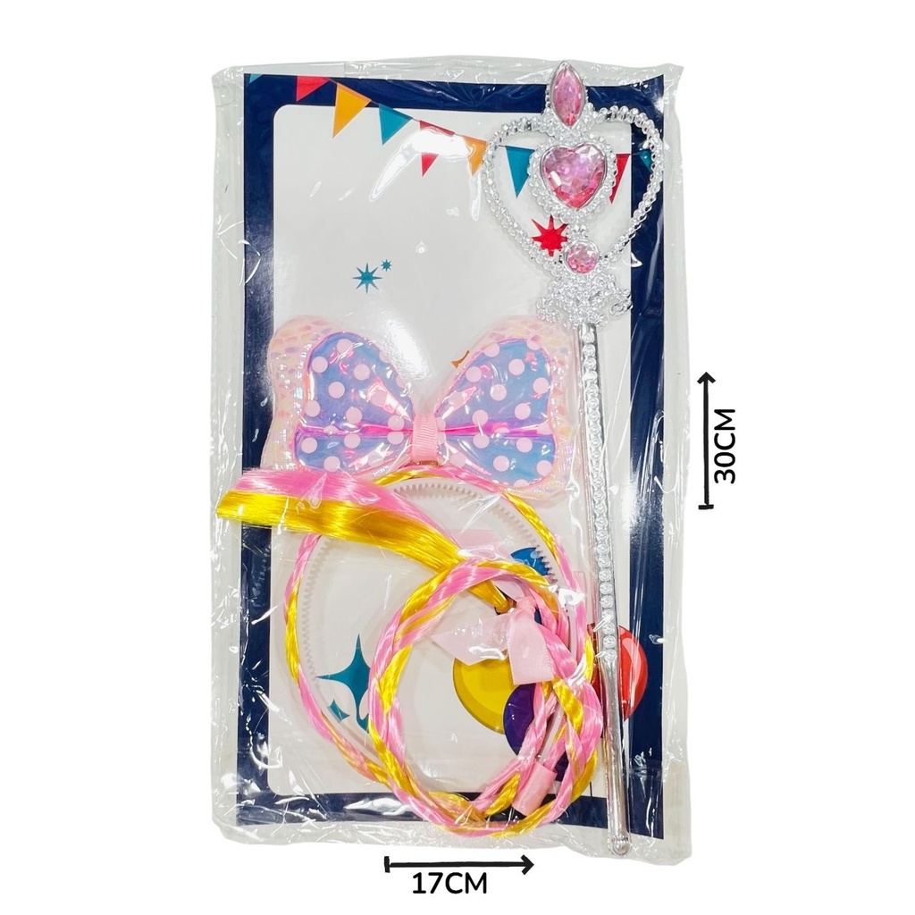 Set De Trenzas Con Moño