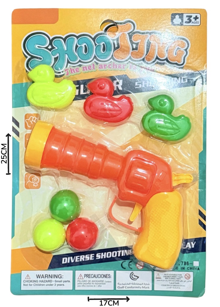 HW21076039 Pistola Lanza Bolas En Blister