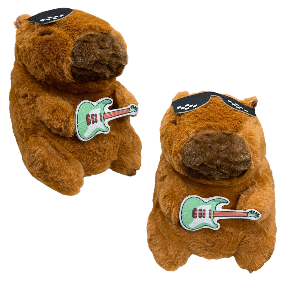 Peluche Capibara Con Guitarra