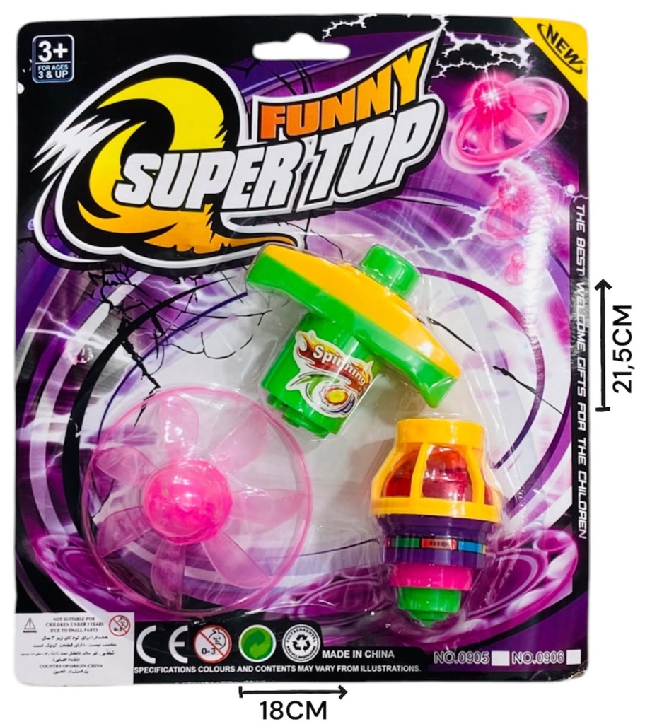 Trompo Bola Con Luz Y Accesorio