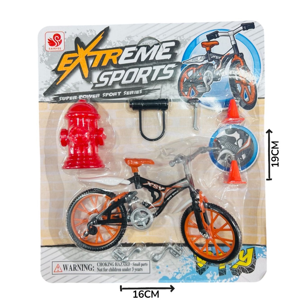 Mini Bicicleta Para Dedos Con Accesorios
