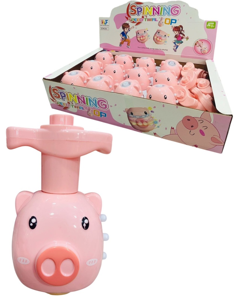 Trompo Animalito Con Luz Y Sonido Display X12