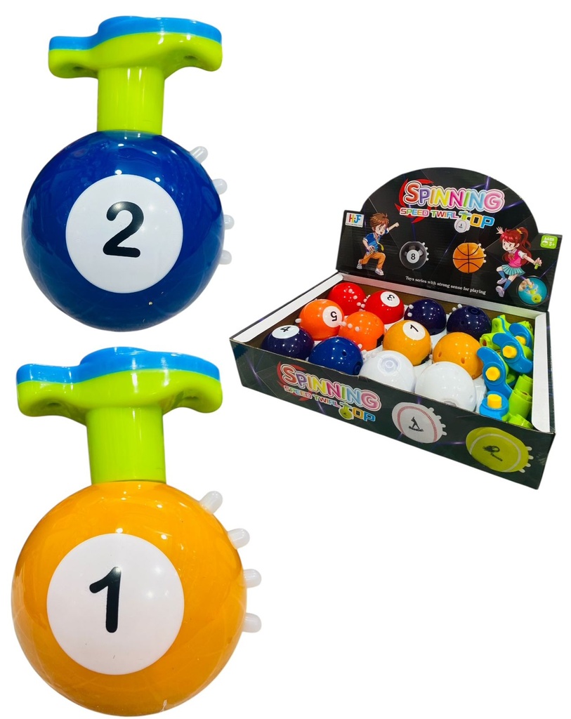 Trompo Bola Con Luz Y Sonido Display X 12