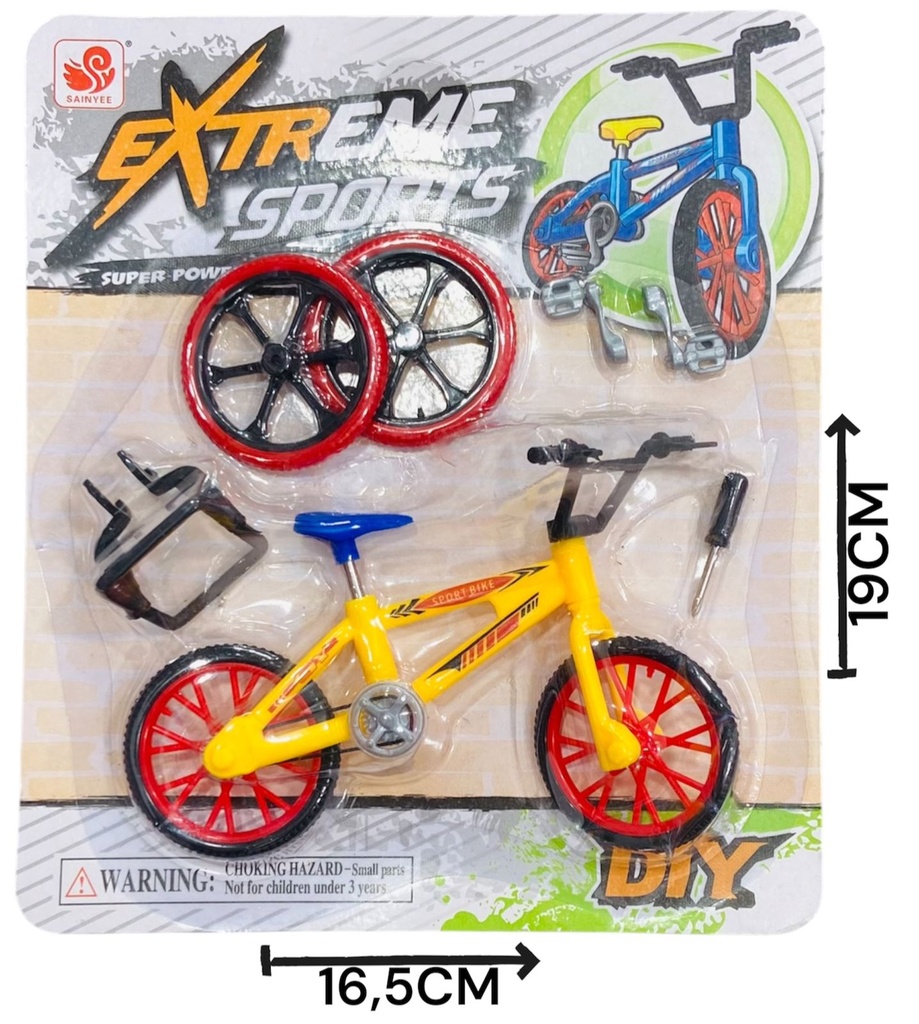 Mini Bicicleta Para Dedos Con Accesorios