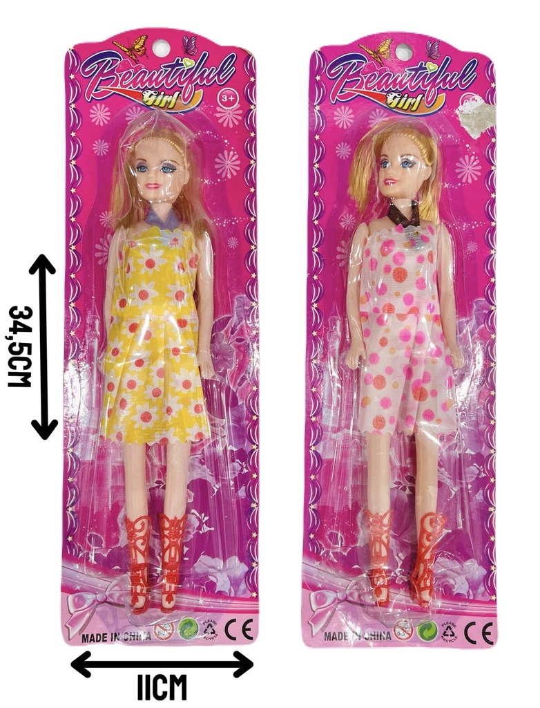 370131 Muñeca Con Botas En Blister