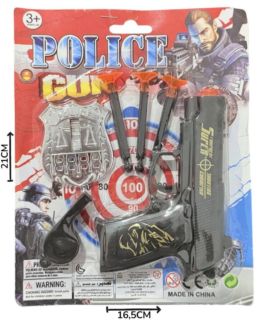 SetPoliciaConAccesoriosYDardos