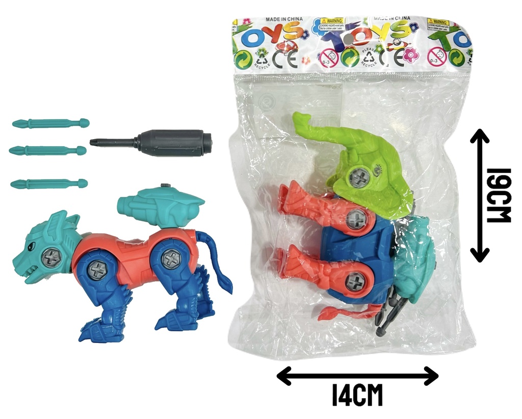 370579 Dinosaurio Desarmable En Bolsa