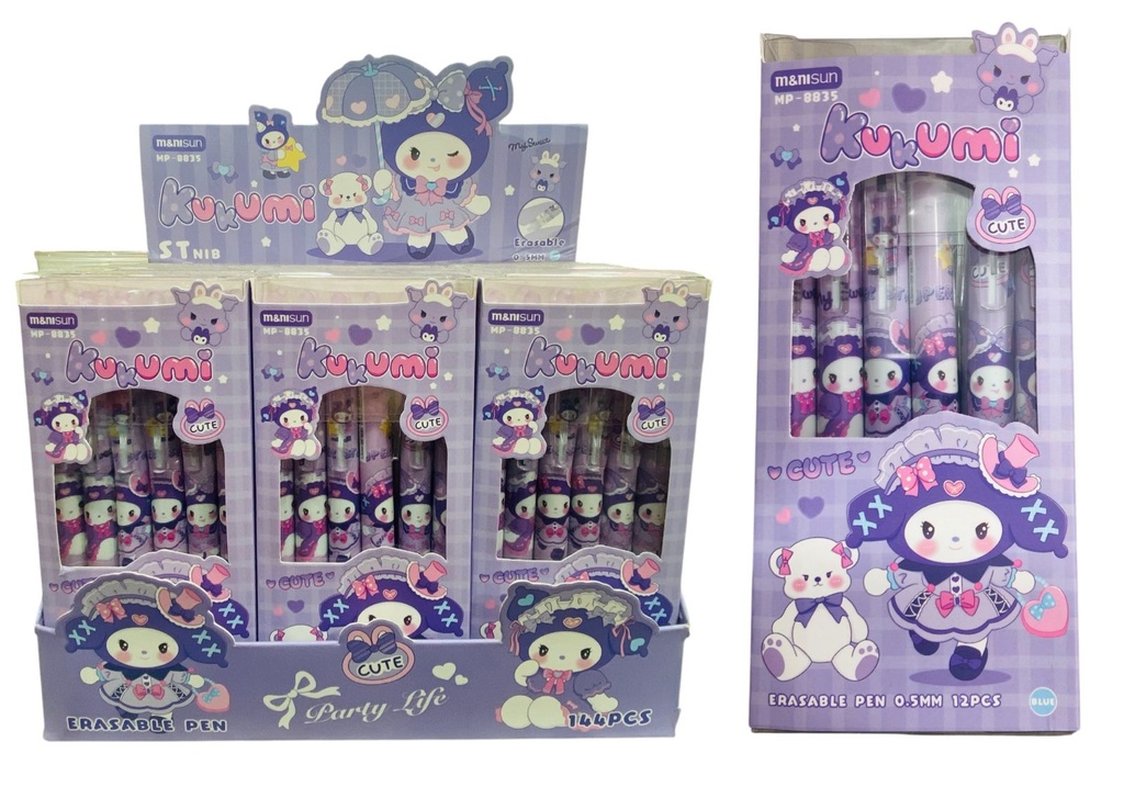 Lapicera Gel Kuromi X 12